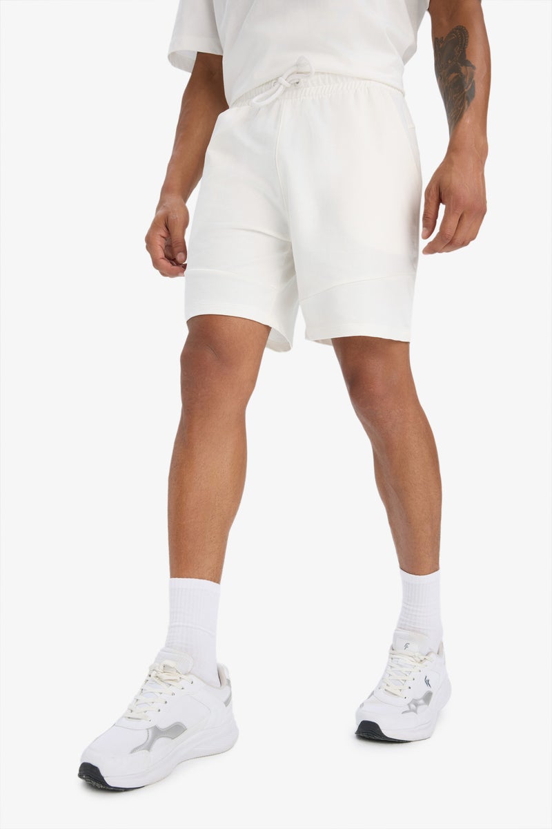 DeFacto Beige Man DeFactoFit Standard Fit Sports Shorts Casual - Image 4